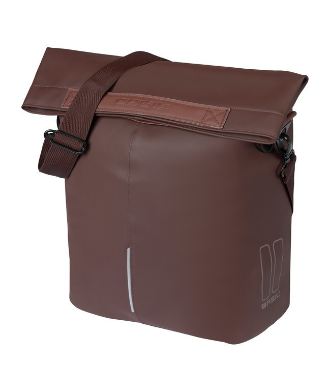 Shopper bici City Basil ecopelle 30x18x49cm,rosted brown,14-16l,Hook On