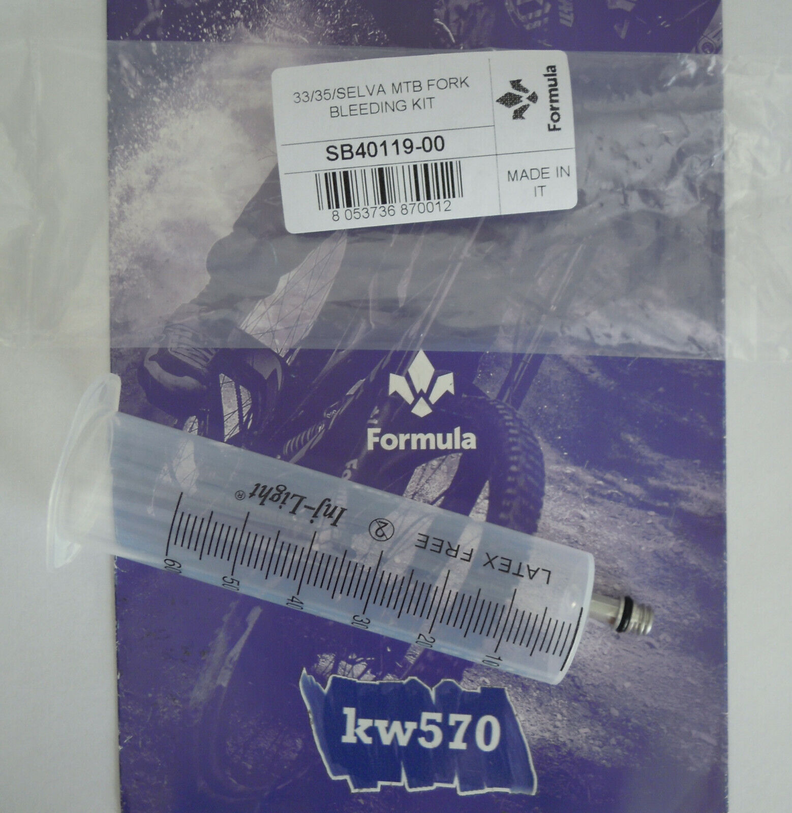 Formula - Kit spurgo cartuccia/Hydraulic cartridge bleeding kit Selva Thirty5 33