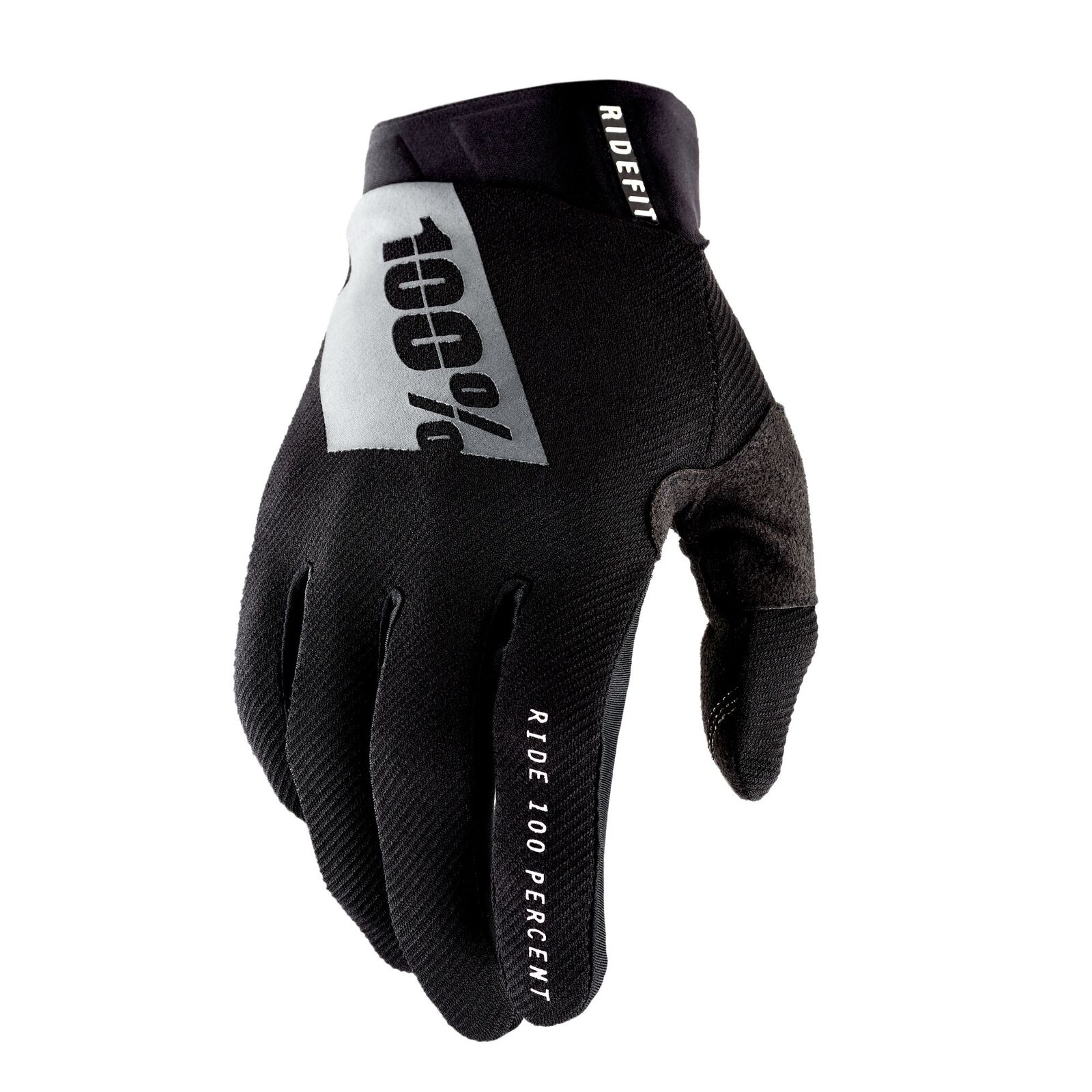 100% RIDEFIT - Guanti da motocross, da uomo, per motocross e motocross Nero L