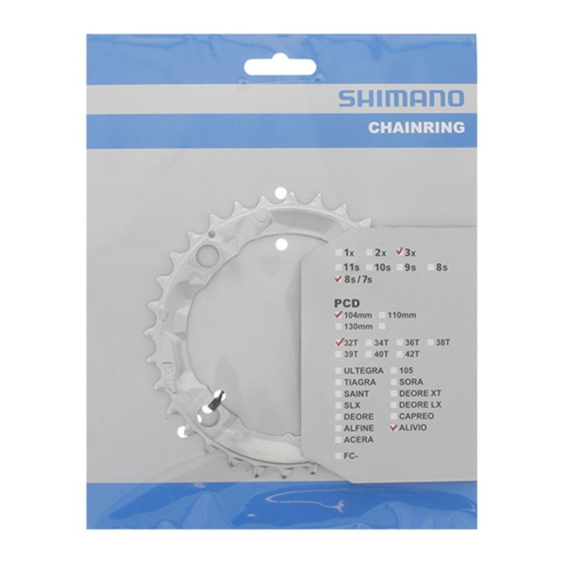 corona 32d alivio fc-m415 argento SH-Y1GM98020 SHIMANO guarnitura SHIMANO