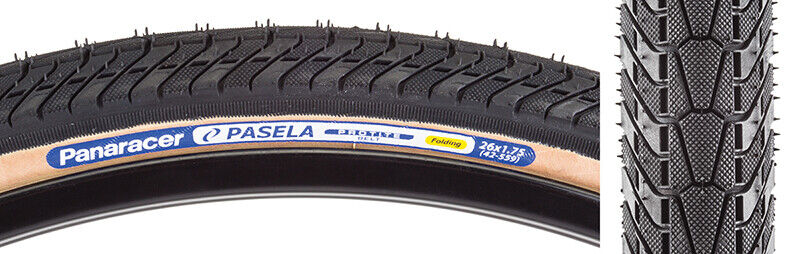 Panaracer Pasela Protite Pneumatici 26x1.75 Pieghevole Perlina Nero / Lato