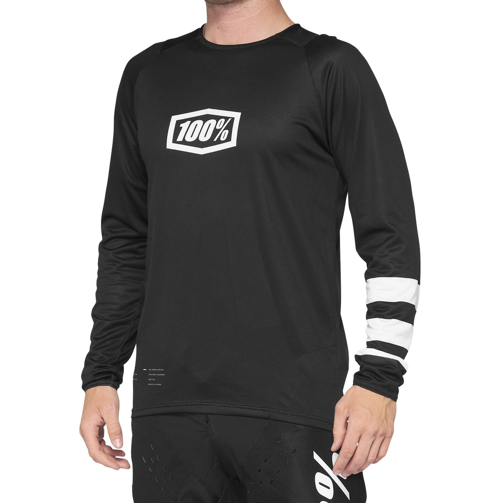 Unisex Long Sleeve Jersey 100% R-Core Jersey (Pack of 1) M Nero