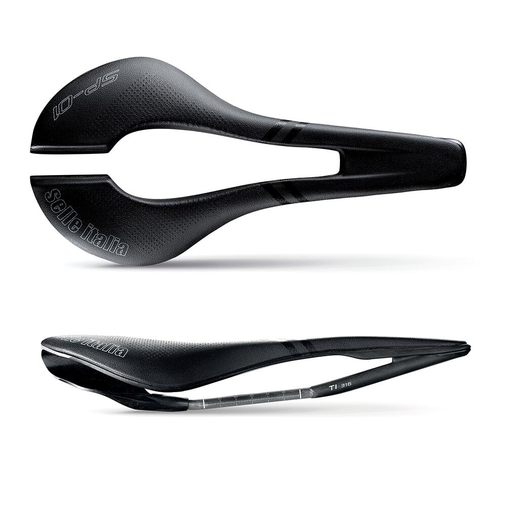 Selle Italia Sella SP-01 SUPERFLOW L3 Nero 142x288mm 208g TI 316 Tube diam.7 mm