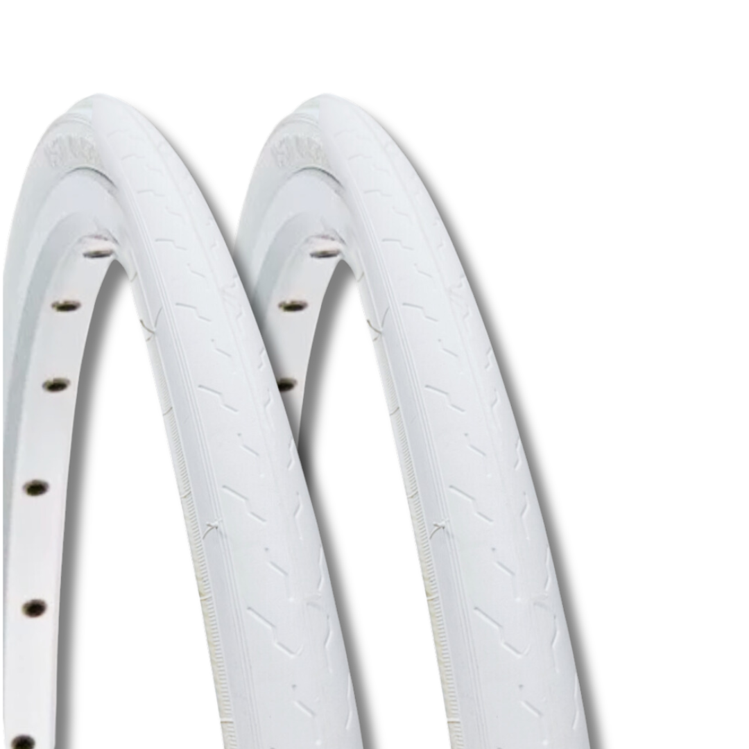 2 COPERTONI 700 X 23C(23-622) PNEUMATICI SLICK SINGLE SPEED FIXED BDC CORSA BICI