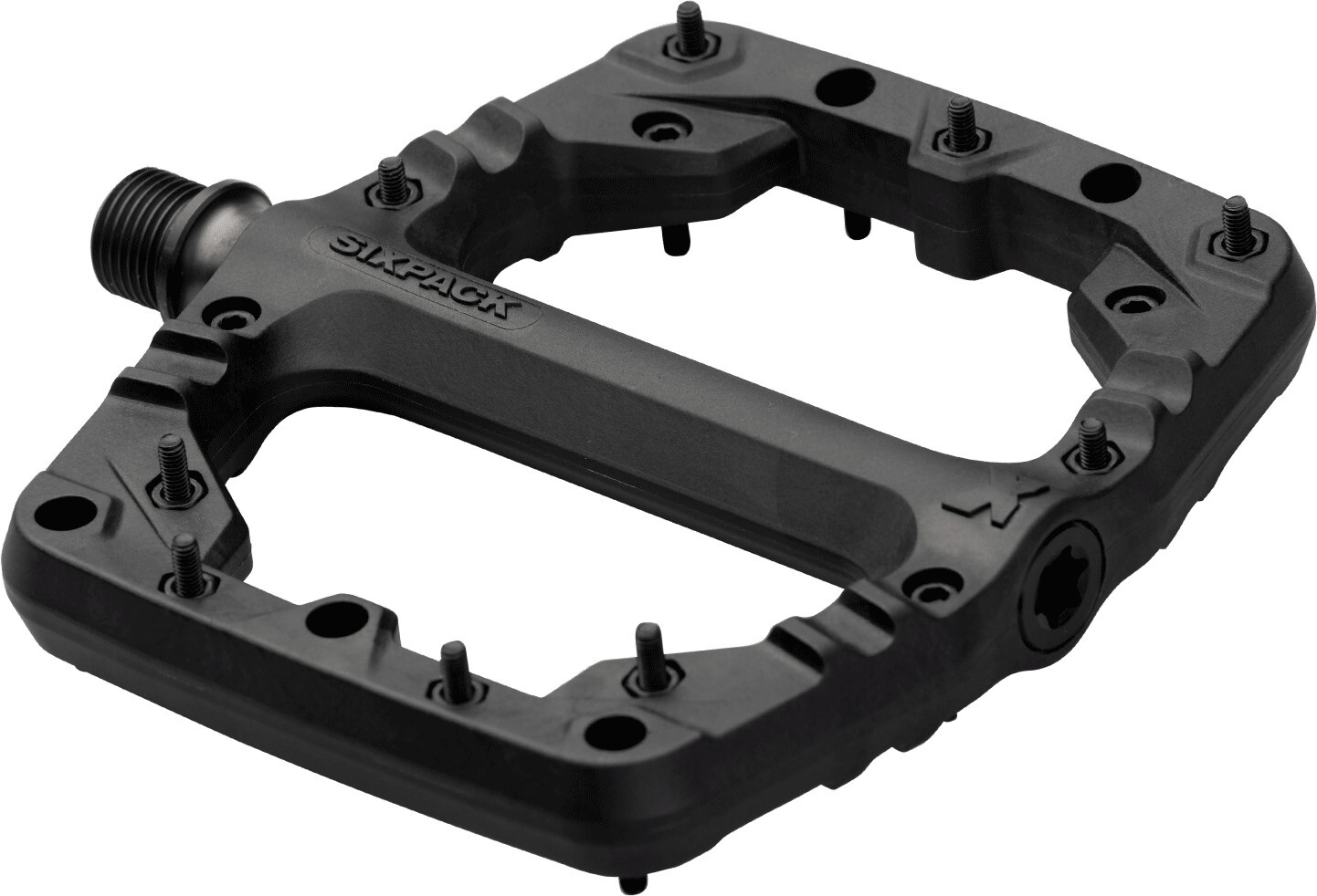 Pedali Piatte Sixpack Millenium Cf Carbonio Nero