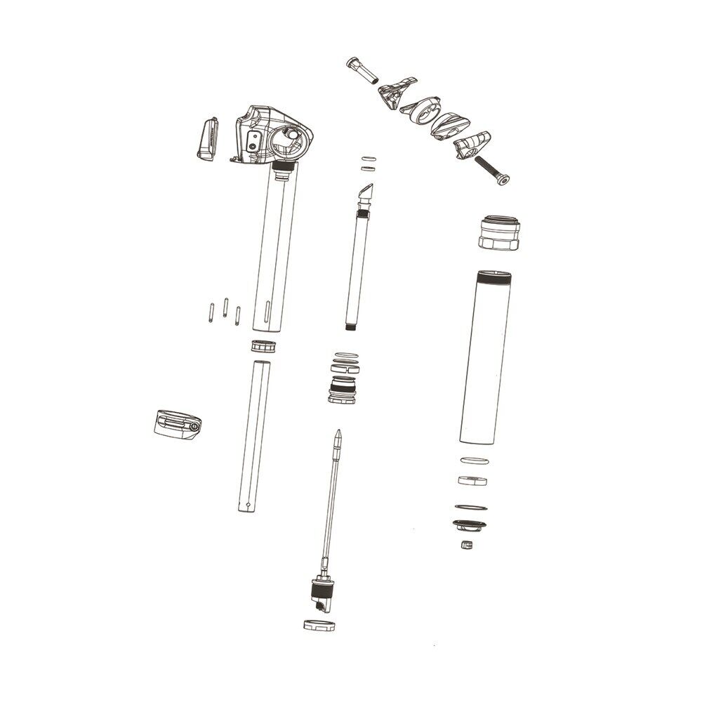 Rock Shox - Raccordo a Doppio Filetto per Comando Reverb Taglia unica nero - ner