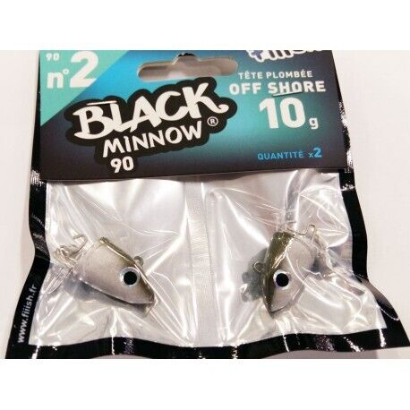 BLACK MINNOW 90MM OFF SHORE 10G (TESTA) 2PZ