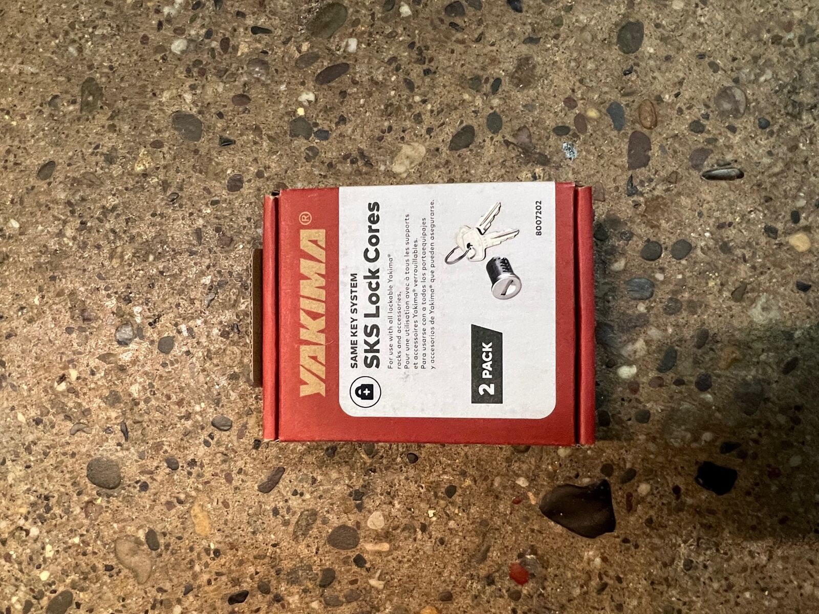Yakima SKS Blocco Nuclei con Chiave 2-Pack - Include 2 Nuclei E 1 Chiave