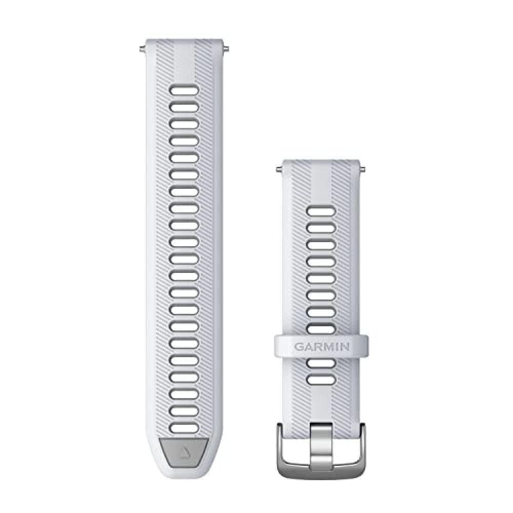 (TG. 22mm) Garmin Cinturino Originale Forerunner 965, 22mm, Silicone, Whitestone