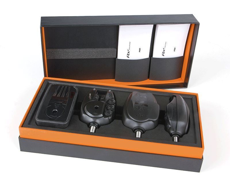 Fox Rx + Micron 3 Asta Presentazione Set / Pesca Carpa Bite Allarmi/Indicazione