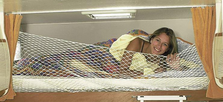 Rete di Protezione per Letto Camper Barca Anticaduta Antirollio