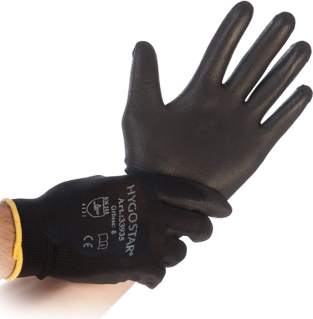 franz mensch Hygostar Black Ace Work Gloves XL