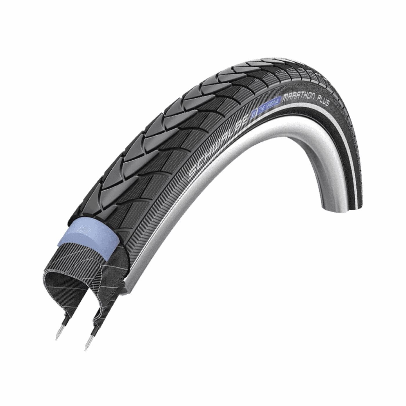 Copertone Imperforabile Schwalbe Marathon Plus 700x25 Nero Reflex per City Trekk
