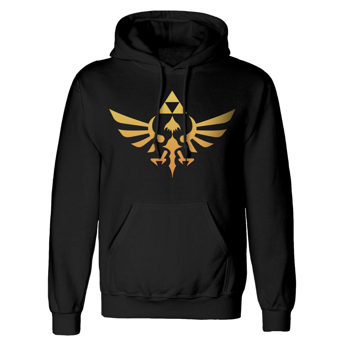 The Legend Of Zelda Felpa Con Cappuccio Unisex The Legend Of Zelda Hyrule Nero T