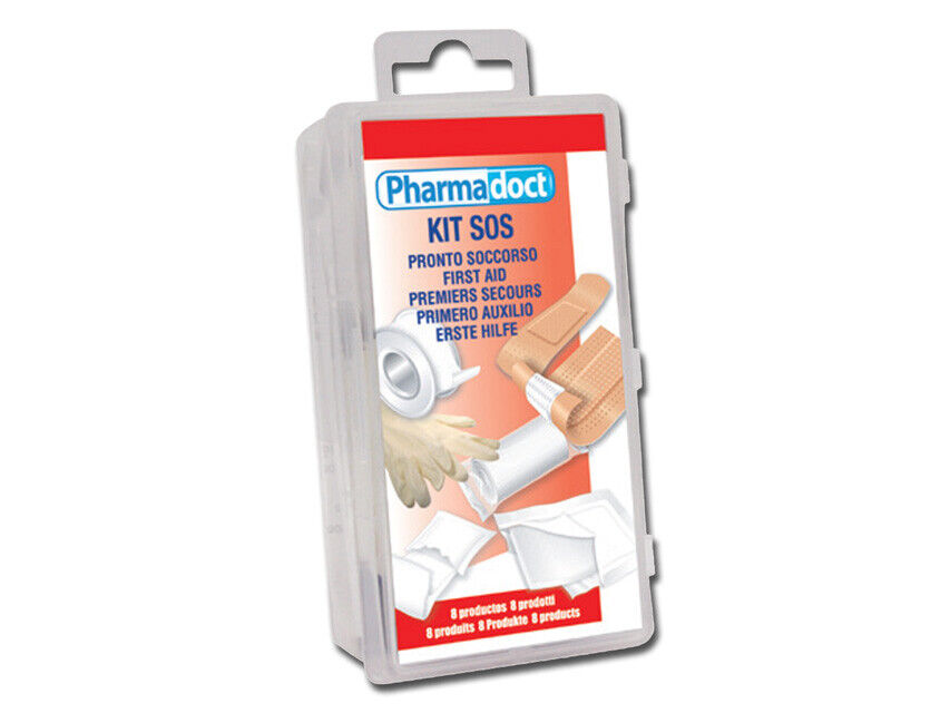 Kit Primo Pronto Soccorso Portatile Mini Kit 8 Prodotti Indispensabili Sicurezza