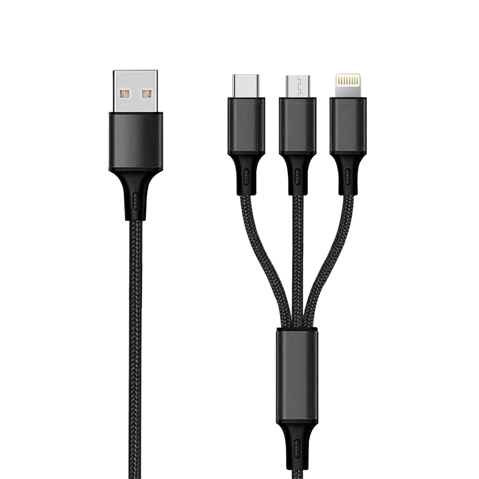 2GO 3 in 1 USB Ladekabel - schwarz - 300cm