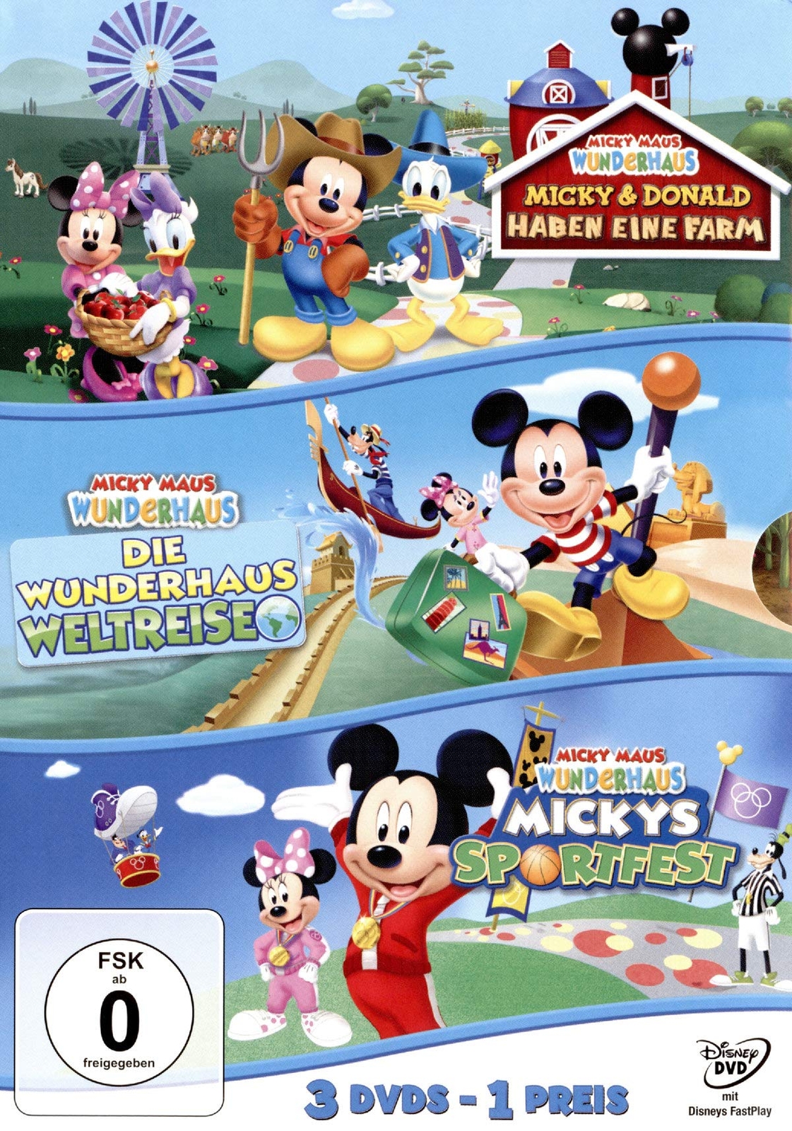 Micky Maus Wunderhaus - Farm / Weltreise / Sportfest (DVD)