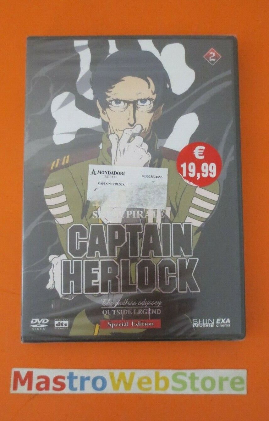 CAPTAIN HERLOCK - SPACE PIRATE - VOL. 2 -SHIN VISION- DVD nuovo sigillato [dv03]