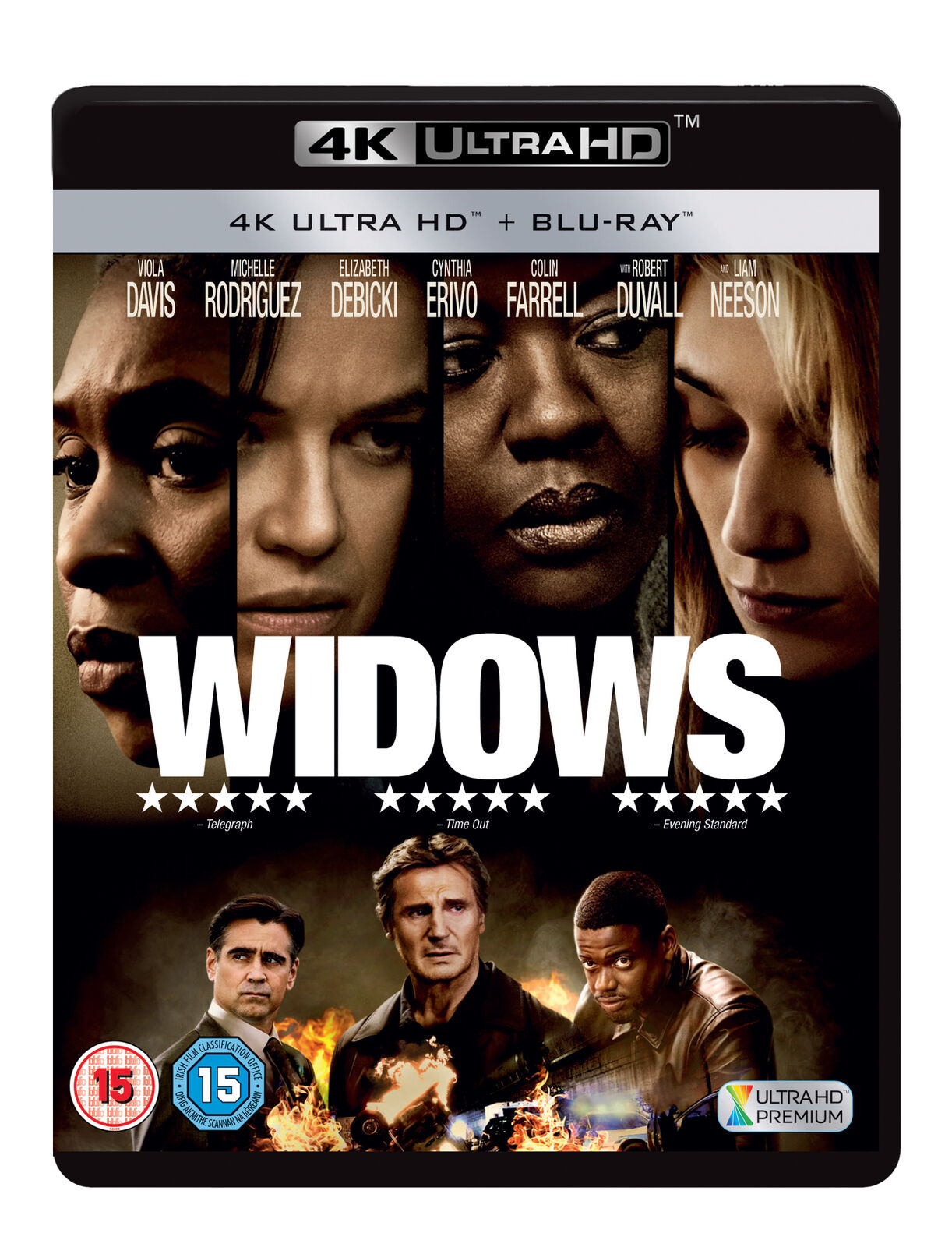 Widows (4K UHD Blu-ray) Robert Duvall Jon Bernthal Daniel Kaluuya Carrie Coon