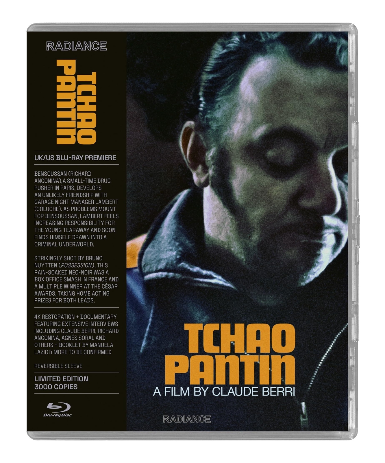 Tchao Pantin (Limited Edition) (Blu-ray) Coluche Richard Anconina Agnes Soral