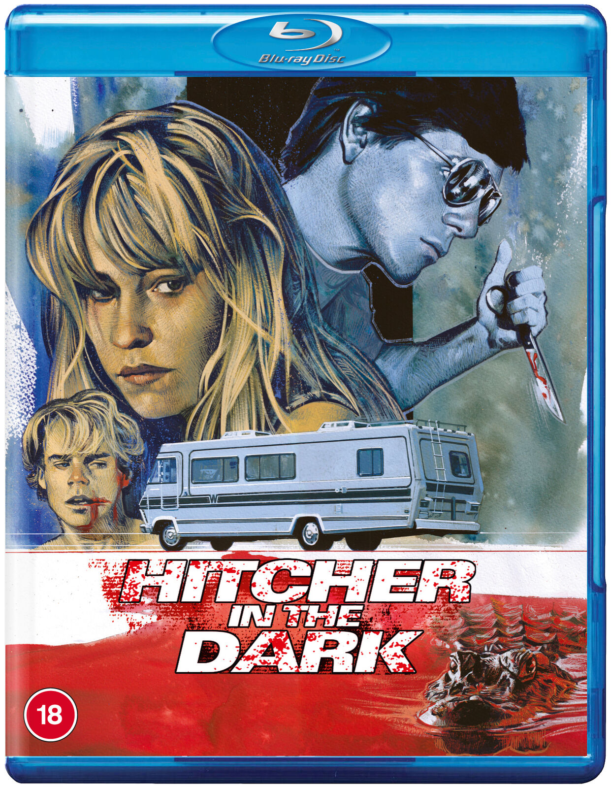 Hitcher in the Dark (Blu-ray) Robin Fox Joe Balogh Josie Bissett Jason Saucier
