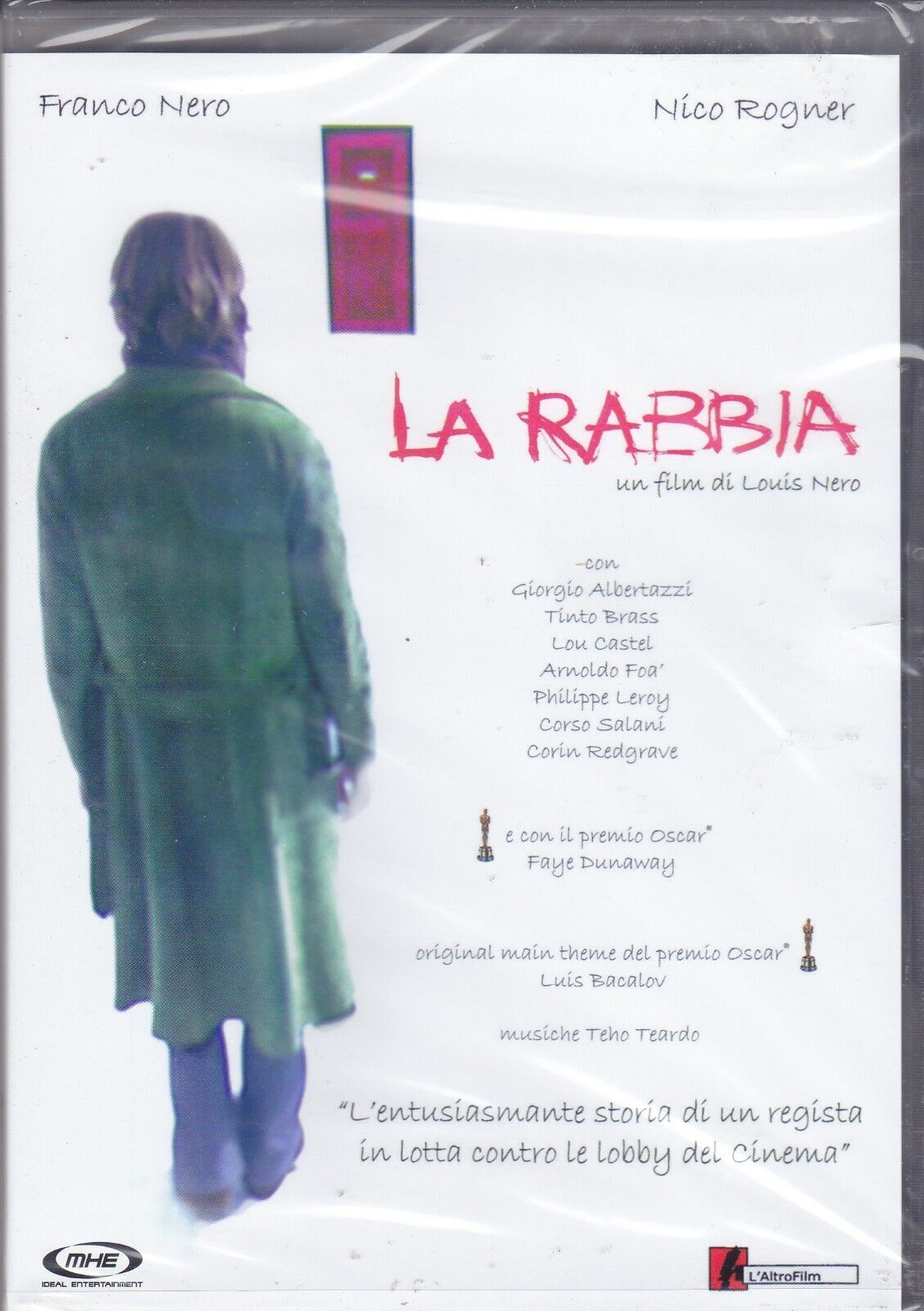 Dvd **LA RABBIA** con Franco Nero Tinto Brass Arnoldo Foà nuovo 2007