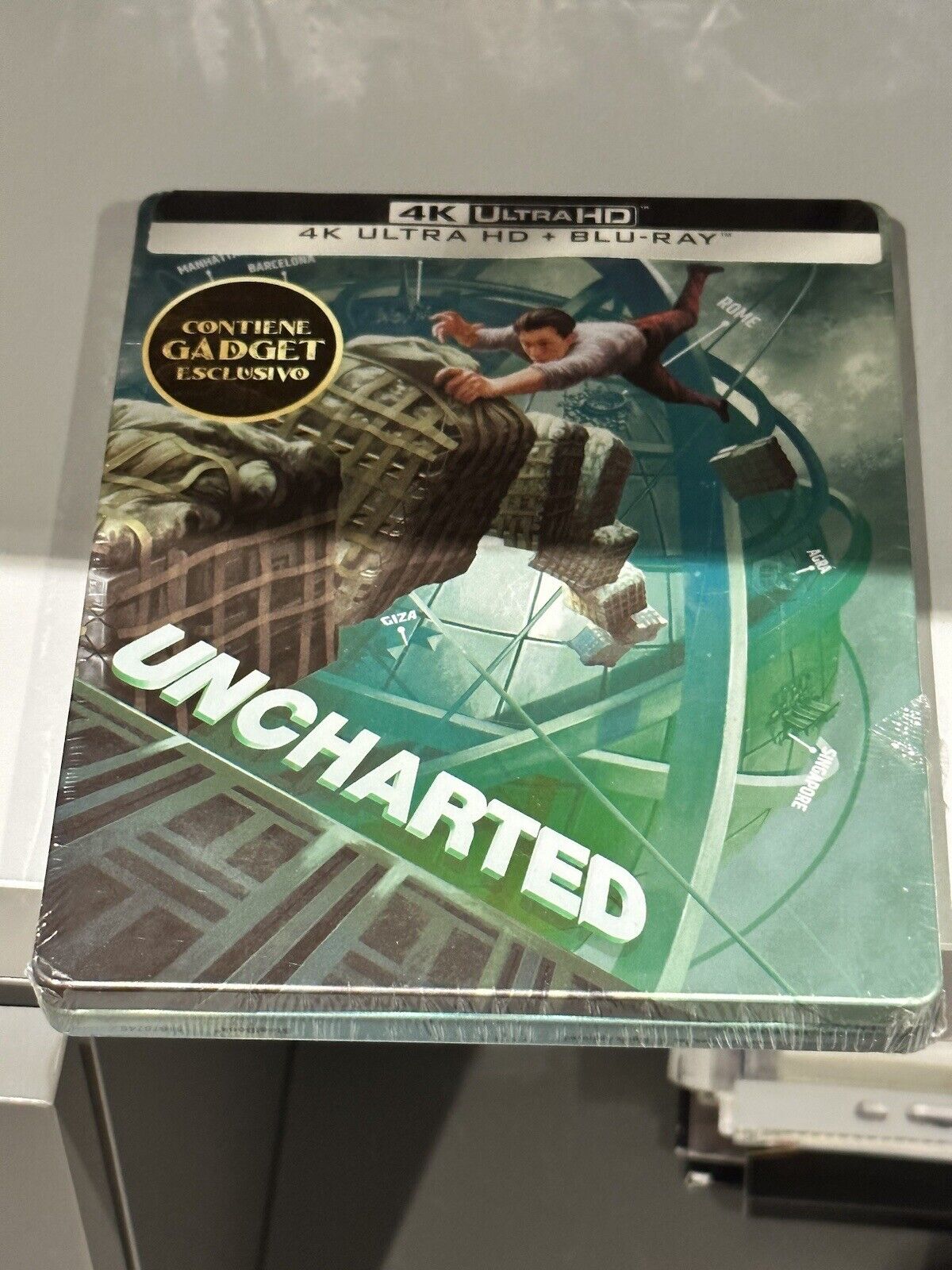 Uncharted (4K Ultra HD + Blu-Ray Disc + Porta documenti + Segnalibro - SteelBook