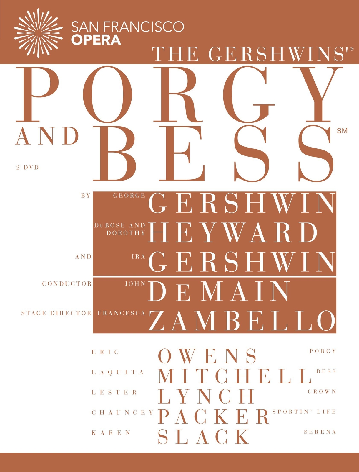 San Francisco Opera: The Gershwins' Porgy and Bess (DVD) San Francisco Opera