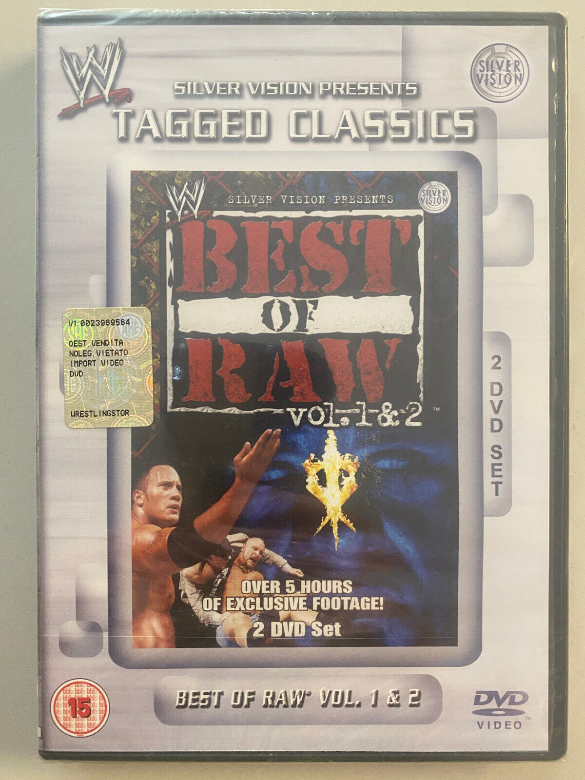 DVD WWE TAGGED CLASSICS Silver Vision - BEST OF RAW VOLUME 1 & 2 - 2-Disc Set