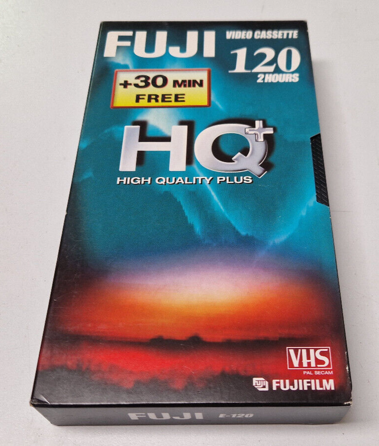 Vhs 120 High Quality + Fujifilm Videocassetta vergine - Nuova