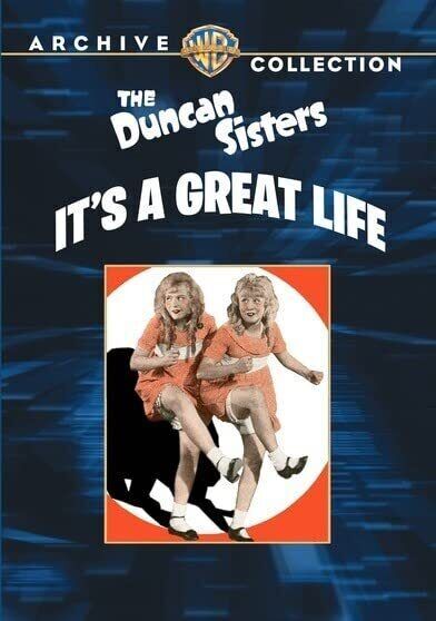 It's A Great Life (DVD) Rosetta Duncan Vivian Duncan Benny Rubin Jed Prouty
