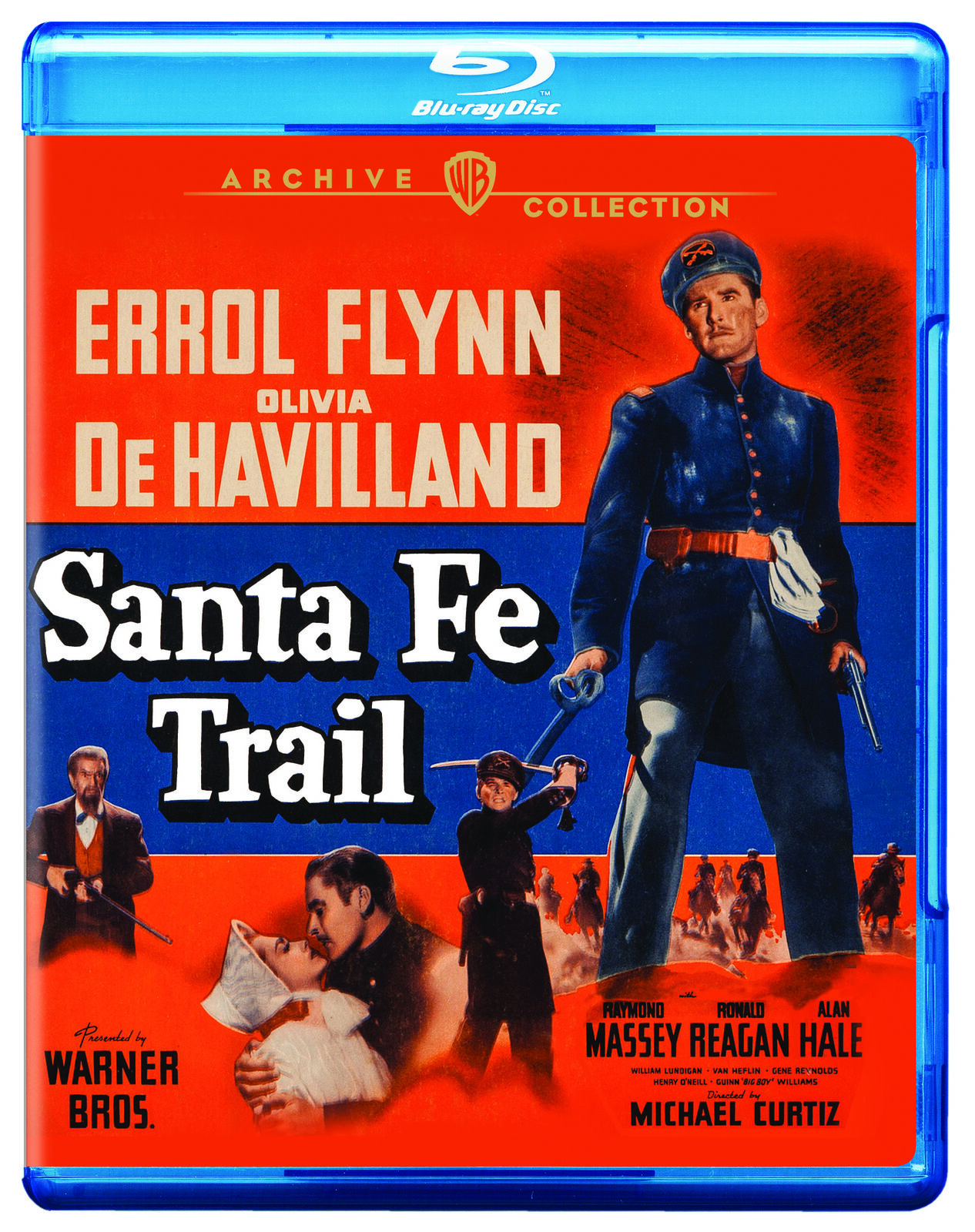 Santa Fe Trail (Blu-ray) Raymond Massey Errol Flynn Alan Hale Henry O'Neill