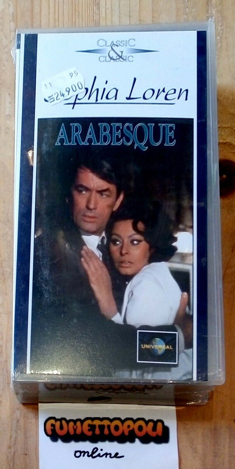 ARABESQUE VHS CIC Home Video con S. Loren G. Peck Rara NUOVA