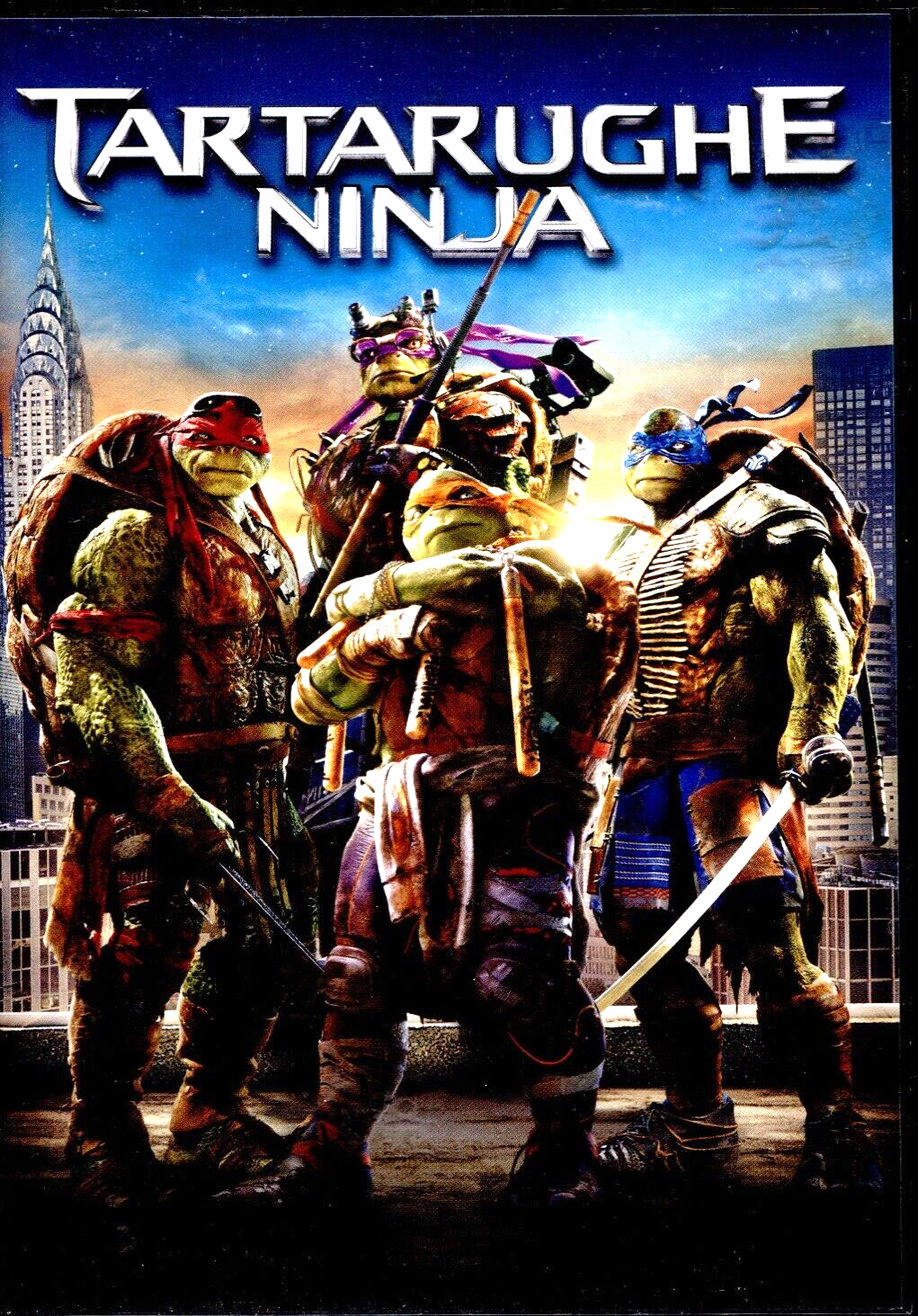TARTARUGHE NINJA - DVD COME NUOVO, RENTAL, SOLO ETICHETTA DISCO, PERFETTO!
