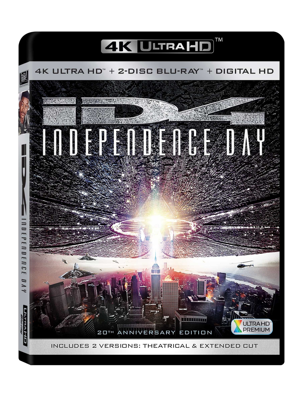 Independence Day (20th Anniversary) (4K UHD Blu-ray) Will Smith Bill Pullman