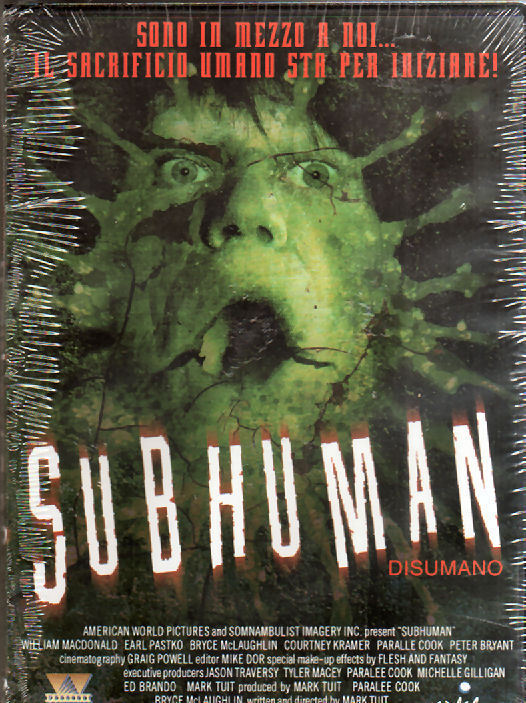SUBHUMAN DISUMANO - DVD  NUOVO