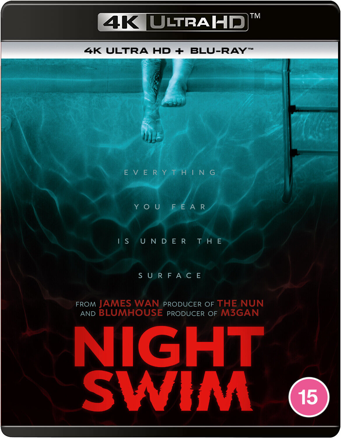 Night Swim (4K UHD Blu-ray) Wyatt Russell Amelie Hoeferle Gavin Warren Jodi Long