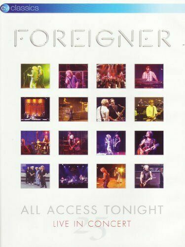 Foreigner All Access Tonight Live In Concert 25 DVD (Eagle Vision) Nuovo