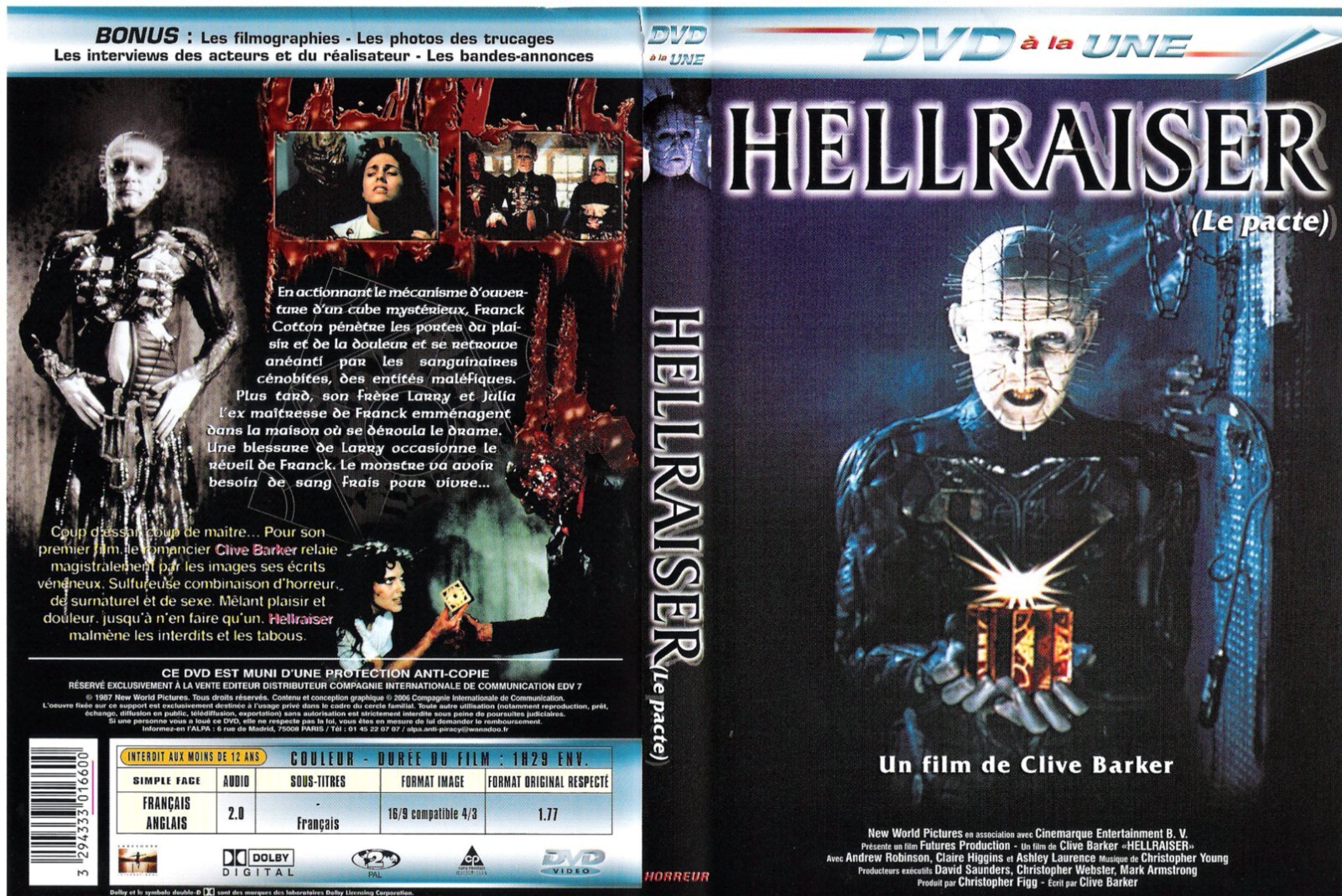 Hellraiser - il Patto - DVD Nuova