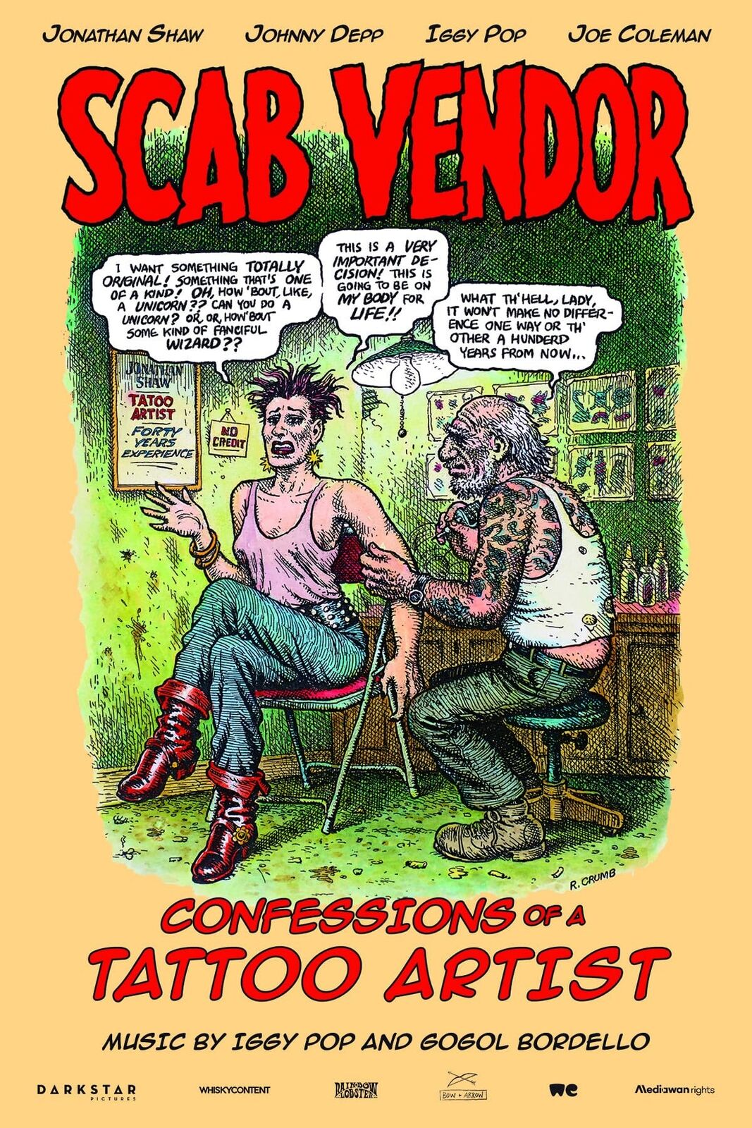 Scab Vendor (Blu-ray) Johnny Depp Jeff Beck & Johnny Depp Iggy Pop Underworld