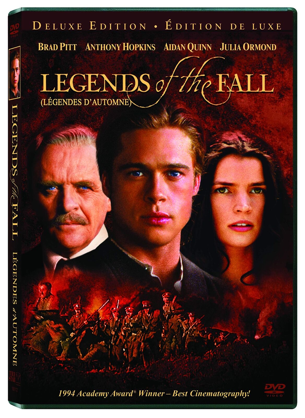 Legends of the Fall (DVD) Brad Pitt Anthony Hopkins Aidan Quinn Julia Ormond