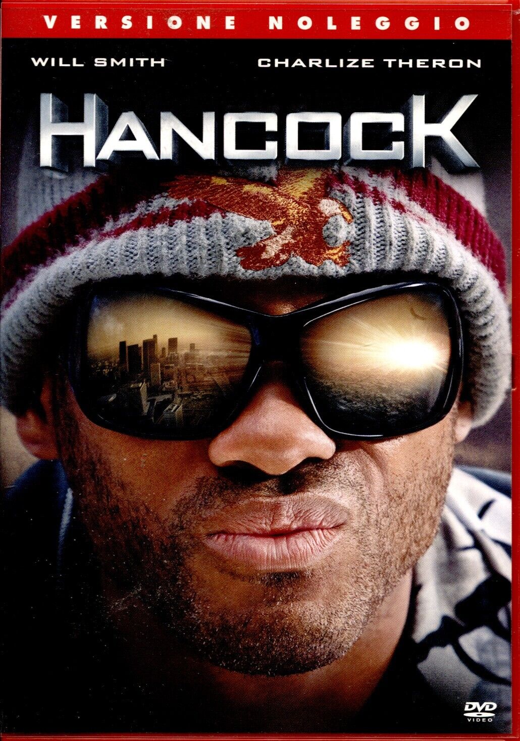 HANCOCK - DVD COME NUOVO, RENTAL, SOLO ETICHETTA DISCO, PERFETTO!