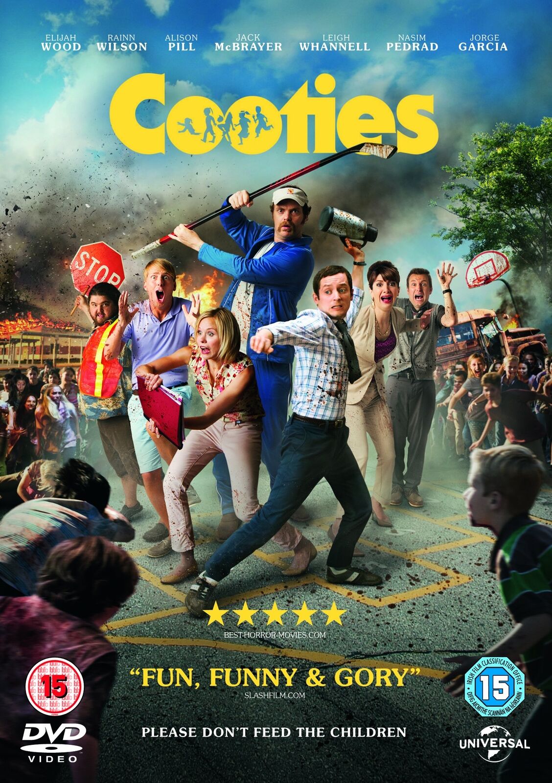 Cooties (DVD) Elijah Wood Rainn Wilson Alison Pill Jack McBrayer