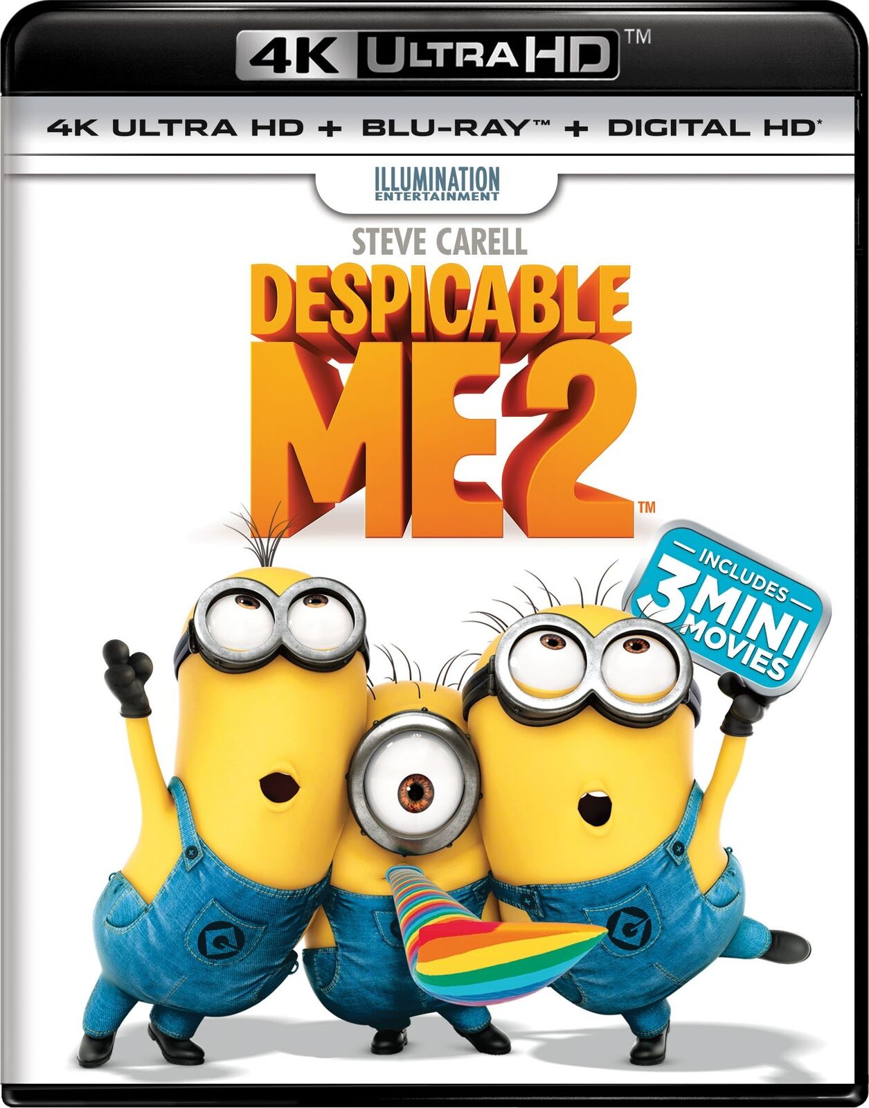 Despicable Me 2 (Blu-ray) Steve Carell Kristen Wiig Benjamin Bratt Russell Brand