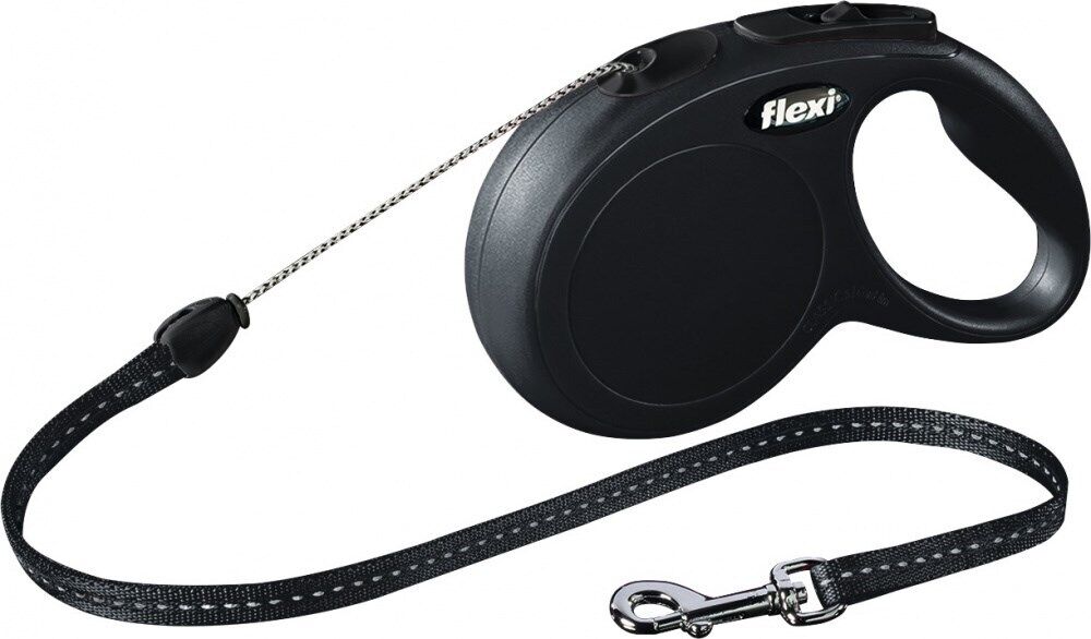 4000498022726 Flexi New CLASSIC 8 m Black Dog Retractable lead flexi