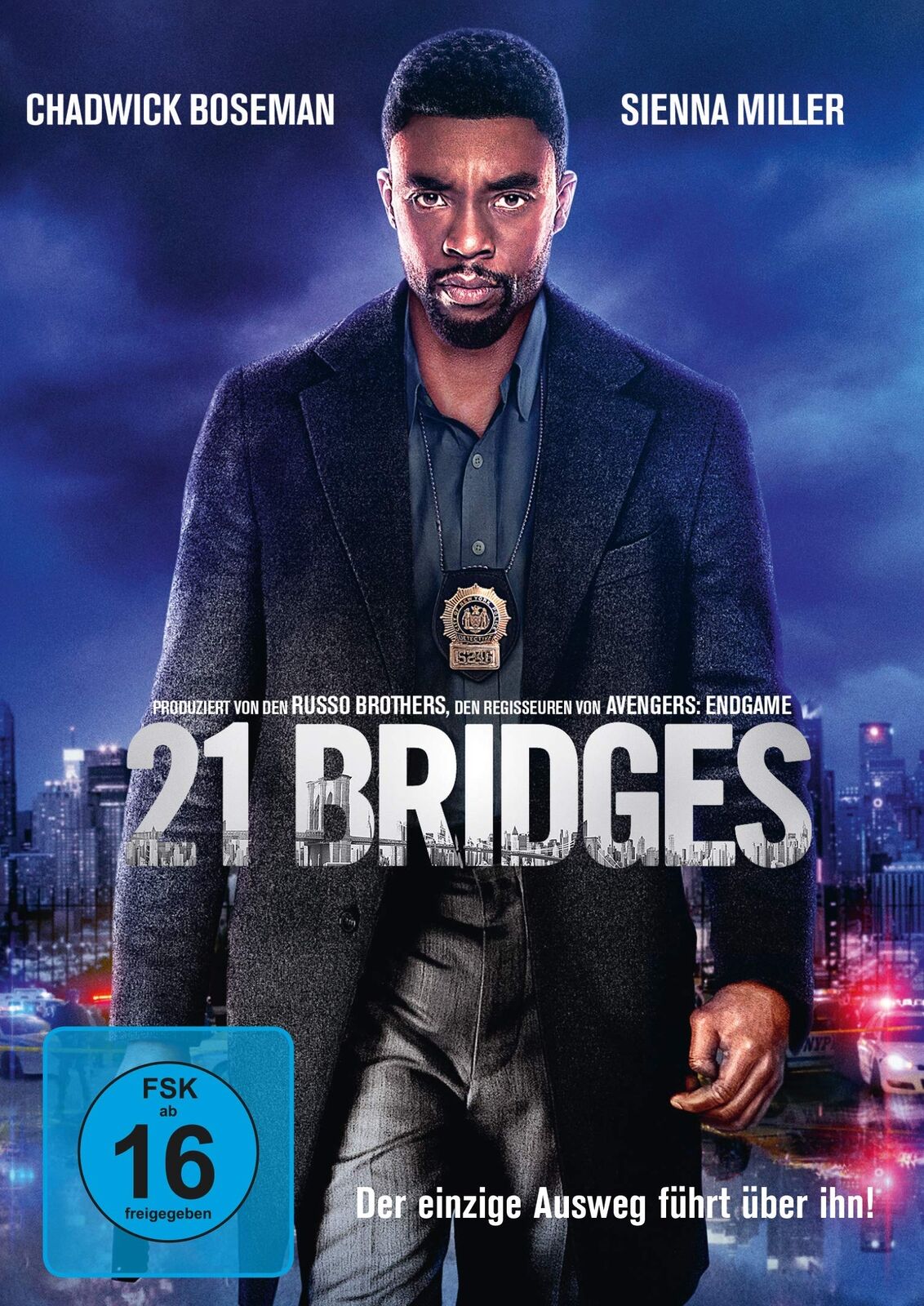 21 Bridges (DVD) Sienna Miller J.K. Simmons Stephan James Taylor Kitsch