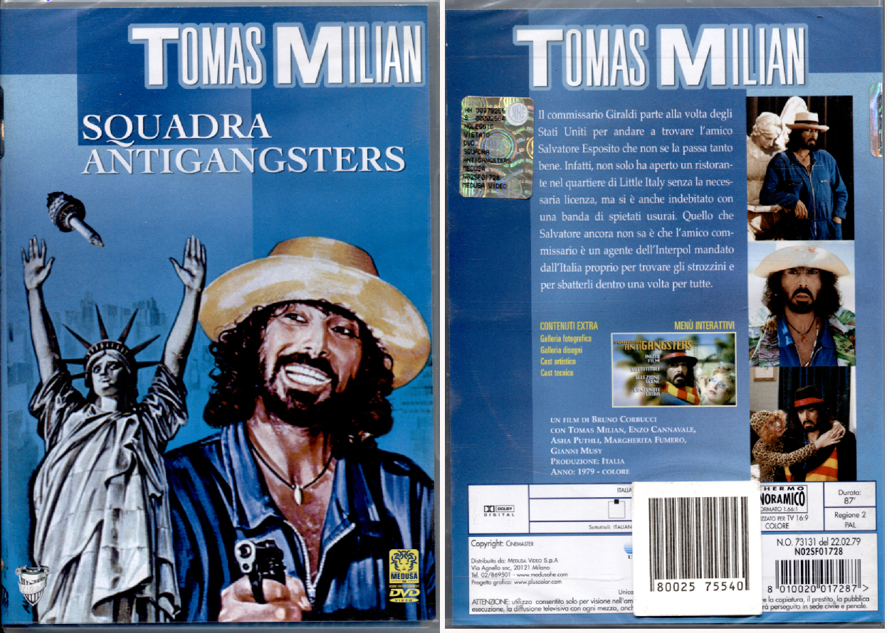SQUADRA ANTIGANGSTER - DVD NUOVO E SIGILLATO, PRIMA STAMPA TITANUS, NO EDICOLA!