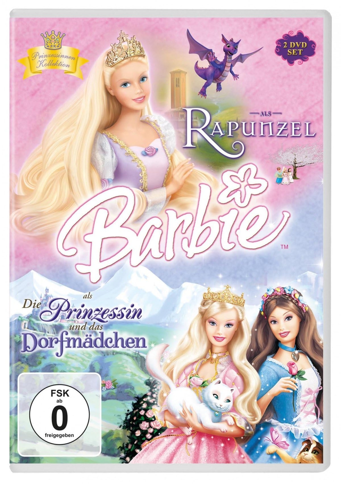 Barbie™ als Rapunzel & Barbie™ als Die Prinzessin und das Dorfmädchen (DVD)