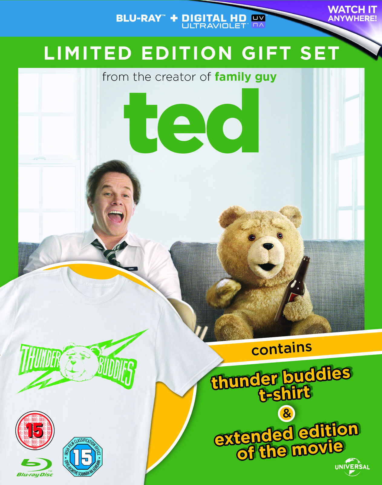 Ted (Blu-ray) Jessica Stroup Joel McHale Ginger Gonzaga Mark Wahlberg Mila Kunis