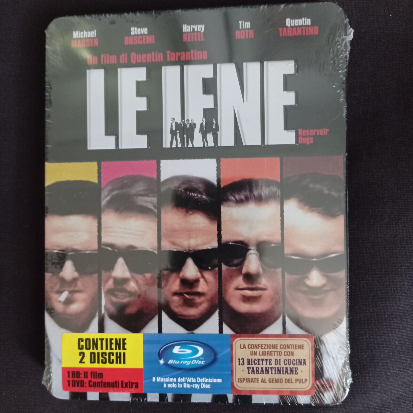 LE IENE (Quentin Tarantino 1992) STEELBOOK Blu-ray+DVD Nuovo incellophanato